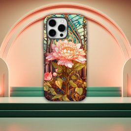 Art Nouveau-bloem geïnspireerd iPhone 16 Pro Max Hoesje