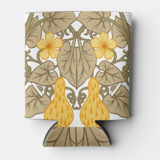 Art Nouveau Bloem Samenstelling Elementen Blikjeskoeler (Voorkant)