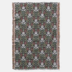 Art Nouveau Bloemen Gooi Deken