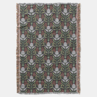 Art Nouveau Bloemen Gooi Deken