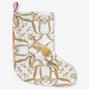 Art Nouveau Bloemen Vogels Kleine Kerstsok