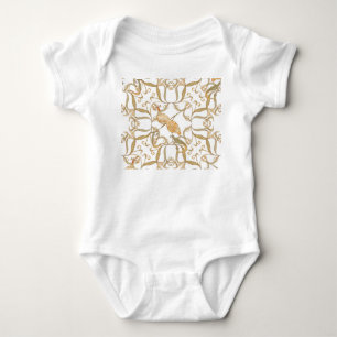 Art Nouveau Bloemen Vogels Romper