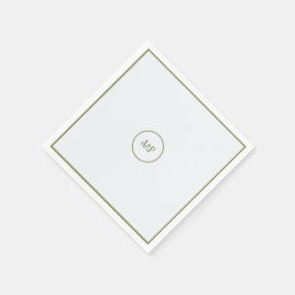 Art Nouveau Bloemenbruiloft Servet