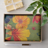 Art Nouveau Bloemendecoupage Tissuepapier (Geschenk)