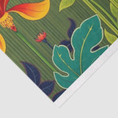 Art Nouveau Bloemendecoupage Tissuepapier (Detail)