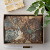  Art Nouveau Bloemengodin Victoriaans Boho Tissuepapier (Geschenk)