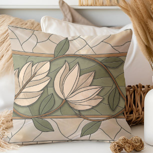 Art Nouveau Bloemengrens ornament Kussen