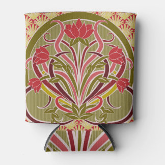 Art Nouveau bloemetjesbehang. Blikjeskoeler