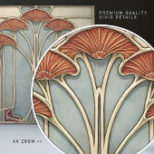 Art Nouveau Bloom Tegeltje