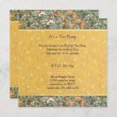 Art Nouveau Botanische Bloem Uitnodigingen voor he (Voorkant / Achterkant)