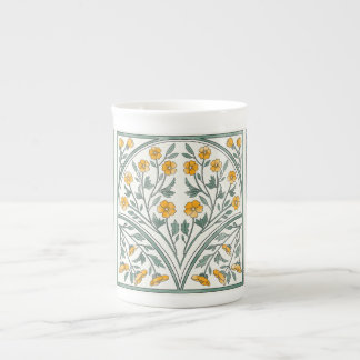 Art Nouveau boterbloem mok