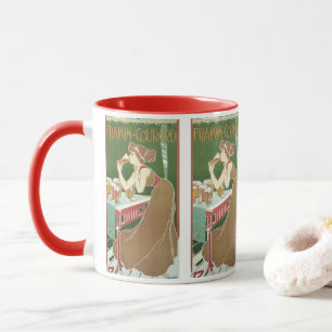 Art Nouveau Brasserie Fraikin-Courard Beer Mok