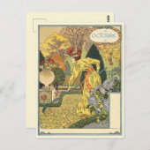 Art Nouveau Briefkaart (Voorkant / Achterkant)