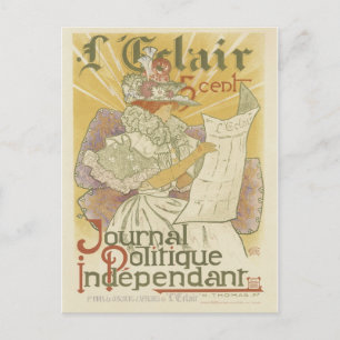 Art Nouveau Briefkaart - Journal