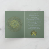 Art Nouveau bruidsdouche uitnodiging (Binnen)