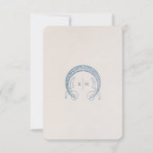 Art Nouveau Bruiloft Informatie Invoegen  Kaart (Achterkant)