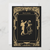  Art Nouveau bruiloft uitnodiging 2 (Voorkant)