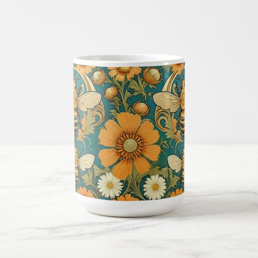 Art Nouveau Bumble Bee Mok (Center)