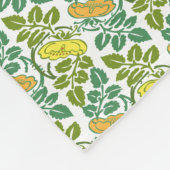 Art Nouveau Buttercup bloembehangendodemker Fleece Deken (Hoek)