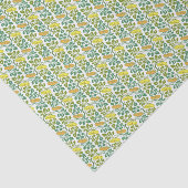 Art Nouveau Buttercup bloembehangendodemker Tissuepapier (Detail)