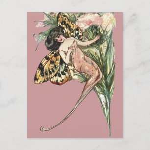  Art Nouveau Butterfly Fairy Briefkaart