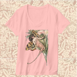  Art Nouveau Butterfly Fairy T-shirt