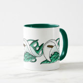 Art Nouveau calla lily Mok (Voorkant rechts)