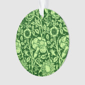 Art Nouveau Carnation Damask, Forest Green (devant)