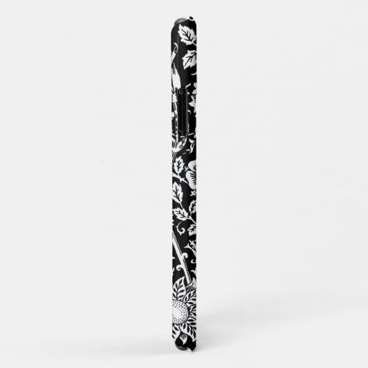 Art Nouveau CarnenDamask, zwart en wit Case-Mate iPhone Case (Achterkant/rechts)