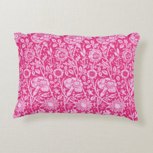 Art Nouveau Carnese Damask, Fuchsia Pink Decoratief Kussen