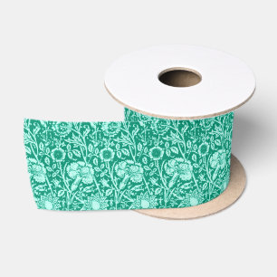 Art Nouveau Carnese Damask, Turquoise Lint