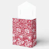 Art Nouveau Carnjnjestoornis Damask, Red en White Bedankdoosjes (Geopend)