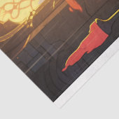 Art Nouveau Cat 1 Decoupage Papier (Detail)