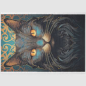 Art Nouveau Cat 3 Decoupage papier (Voorkant)