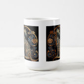 Art Nouveau Cat Classic Mok, 15 oz Koffiemok (Center)