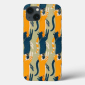 Art Nouveau Cats Case-Mate iPhone Case (Achterkant)