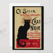  Art Nouveau, Ce Soir Chat Noir Black Cat (Voorkant / Achterkant)