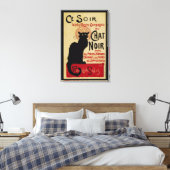  Art Nouveau, Ce Soir Chat Noir Black Cat Canvas Afdruk (Insitu (Slaapkamer))
