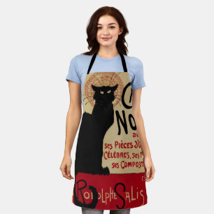 Art Nouveau, Ce Soir Chat Noir Black Cat Schort