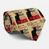  Art Nouveau, Ce Soir Chat Noir Black Cat Stropdas (Opgerold)