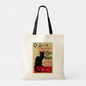 Art Nouveau, Ce Soir Chat Noir Black Cat Tote Bag (Achterkant)