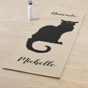  Art Nouveau, Ce Soir Chat Noir Black Cat Yogamat