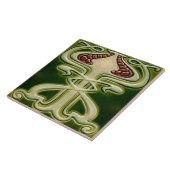 Art Nouveau Ceramic Fireplace Wall Tegel Tegeltje (Zijkant)