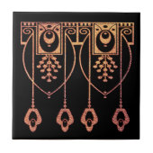 Art Nouveau Ceramic Tile (stijl 1) Tegeltje (Voorkant)