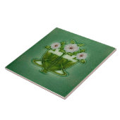 Art Nouveau Ceramic tile Tegeltje (Zijkant)