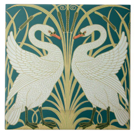 Art nouveau ceramic tile tegeltje
