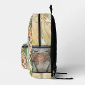 Art Nouveau, Champenois door Alphonse Mucha Bedrukte Rugzak (Rechts)