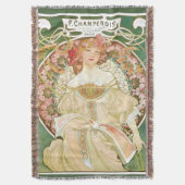  Art Nouveau, Champenois door Alphonse Mucha Deken (Voorkant Verticaal)