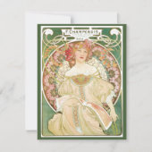  Art Nouveau, Champenois door Alphonse Mucha Kaart (Voorkant)