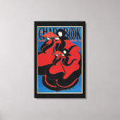  Art Nouveau Chap Book Thanksgiving Canvas Afdruk (Voorkant)